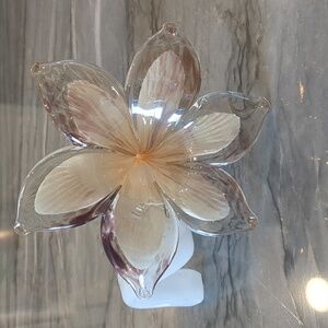 Glass Flower Decorative Piece